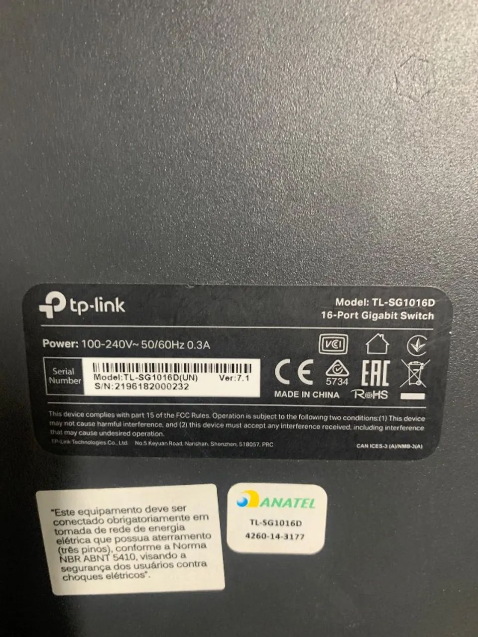 Switch to link gigabit TL-SG1016D - Foto 2