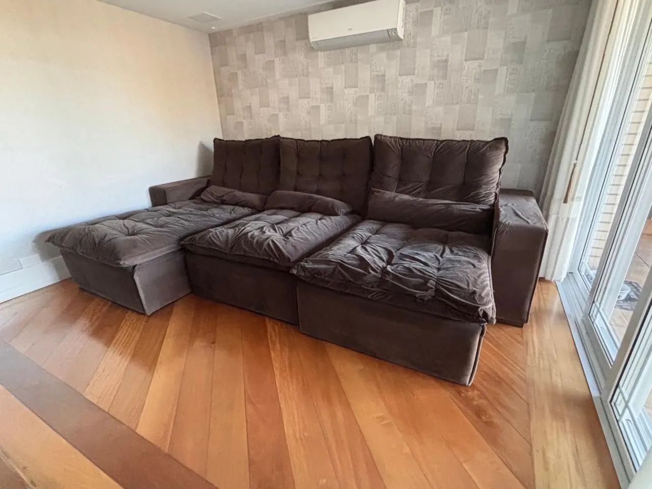Sofá com 3 chaises, encosto reclináveis  - Foto 3
