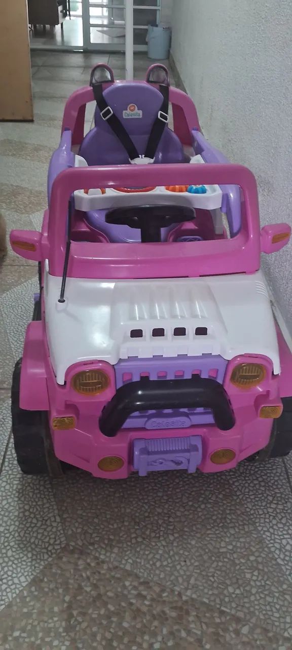 Jeep infantil com pedal e proteções  - Foto 5