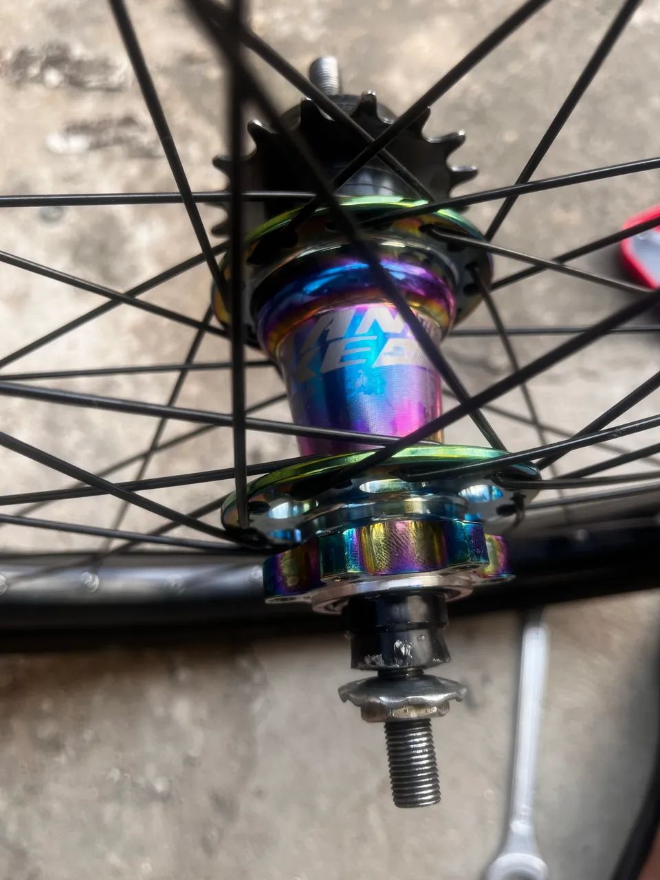 Roda com cubo barulhento e kit single  - Foto 4