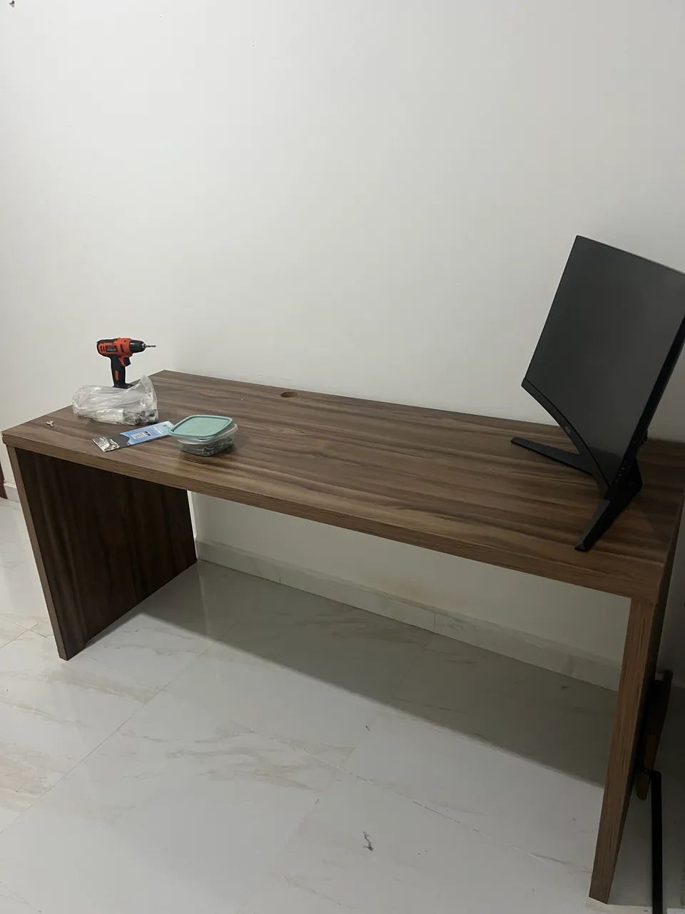 Mesa de Escritório MDF Marrom - Foto 3