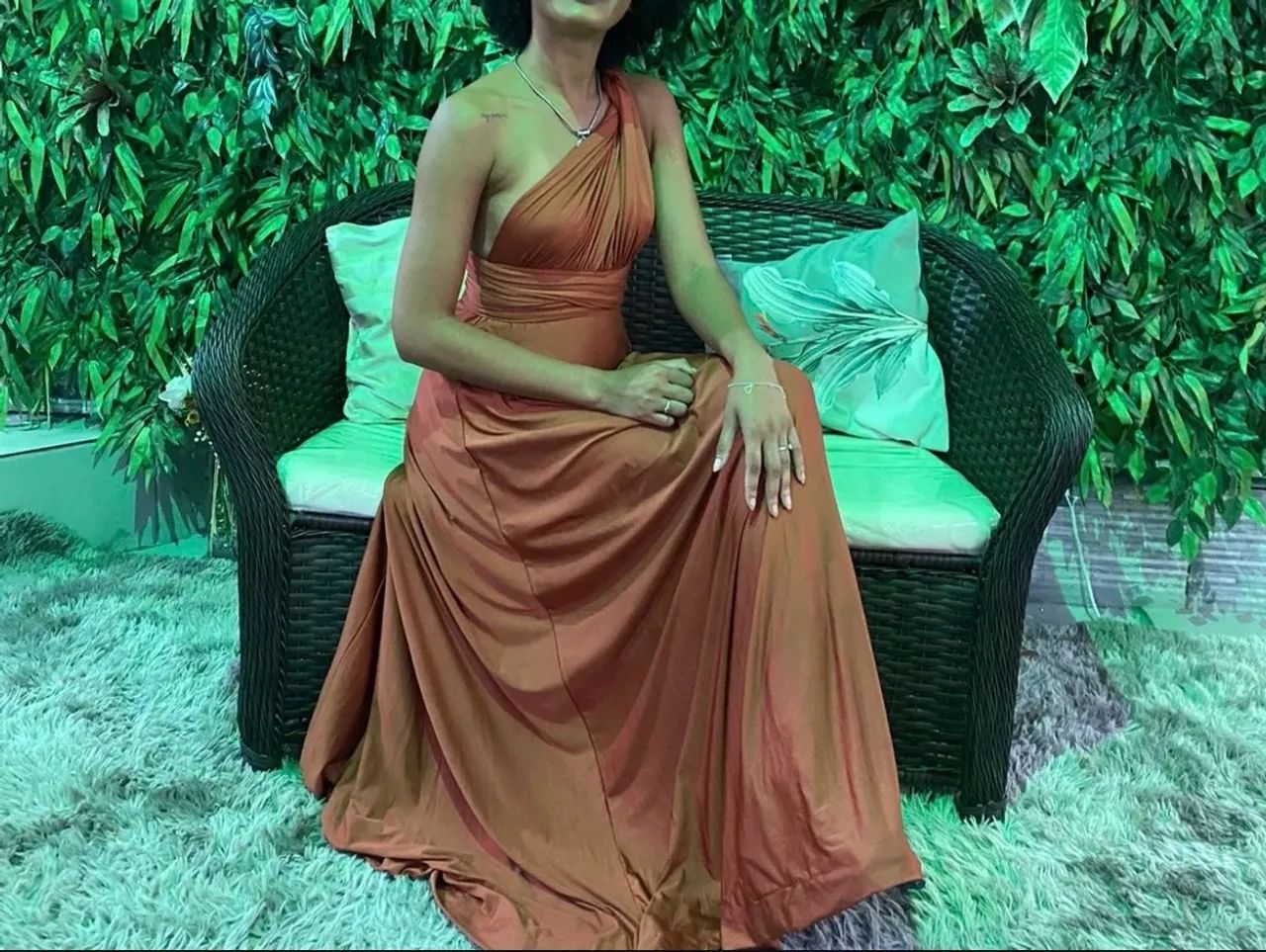 Vestido terra cota 