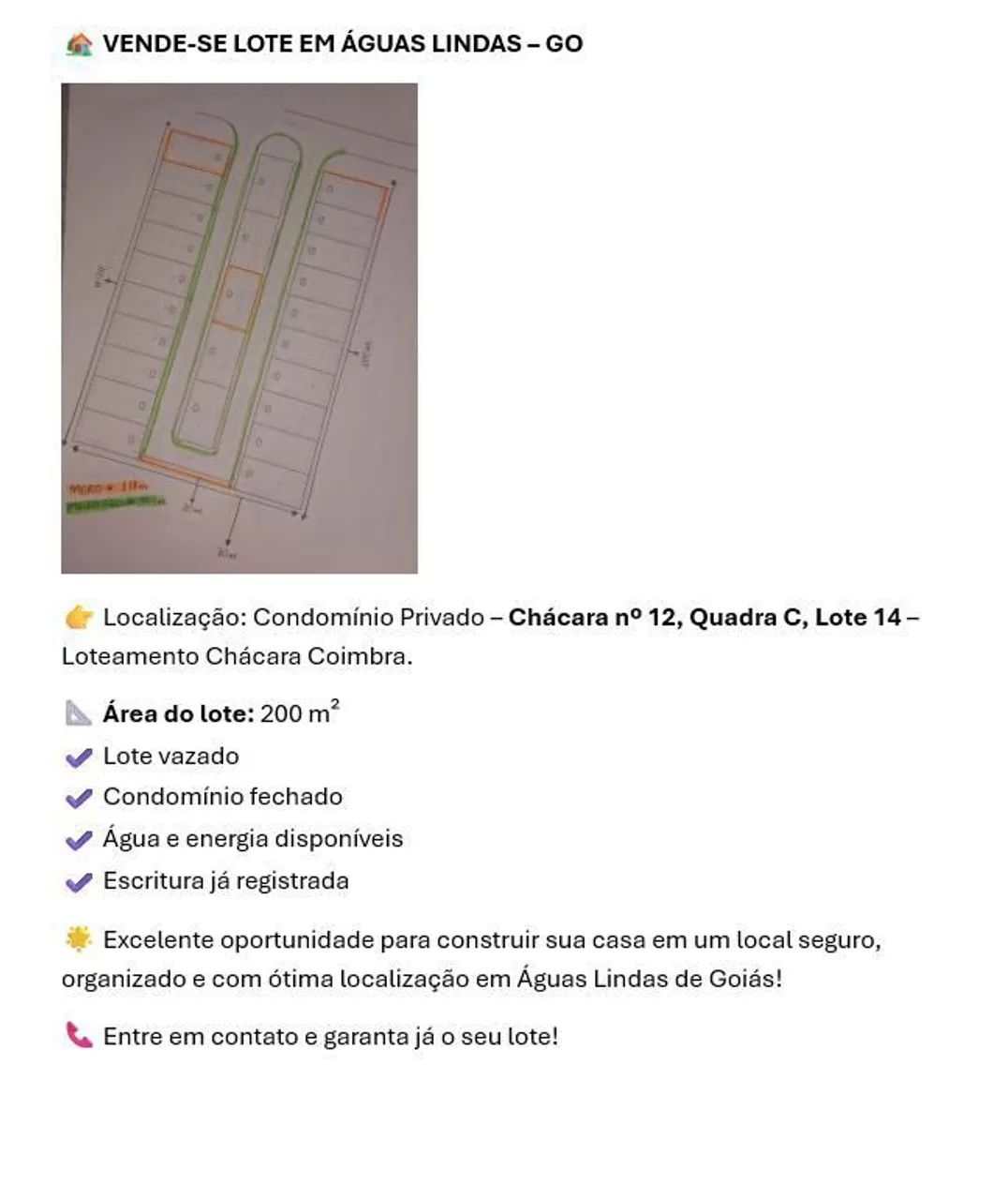 Lote água lindas  - Foto 2