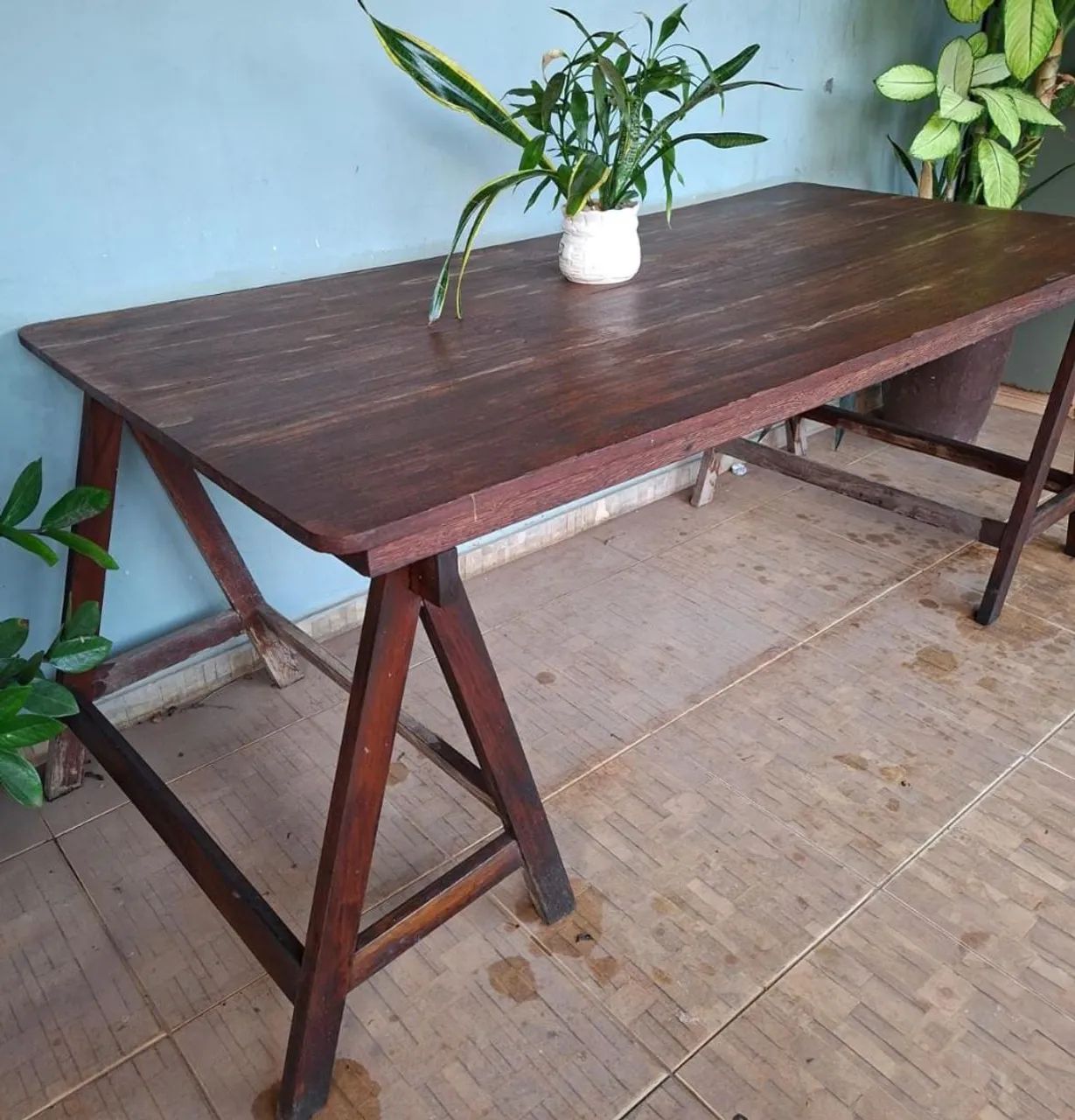 Vendo mesa em madeira  - Foto 2