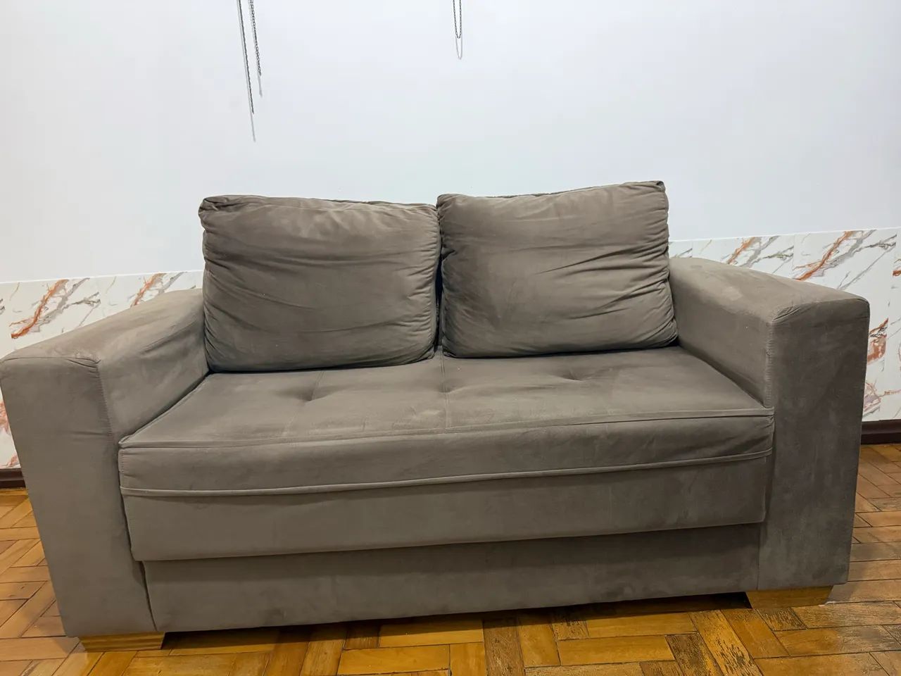 Sofá 2 lugares em suede - Foto 3