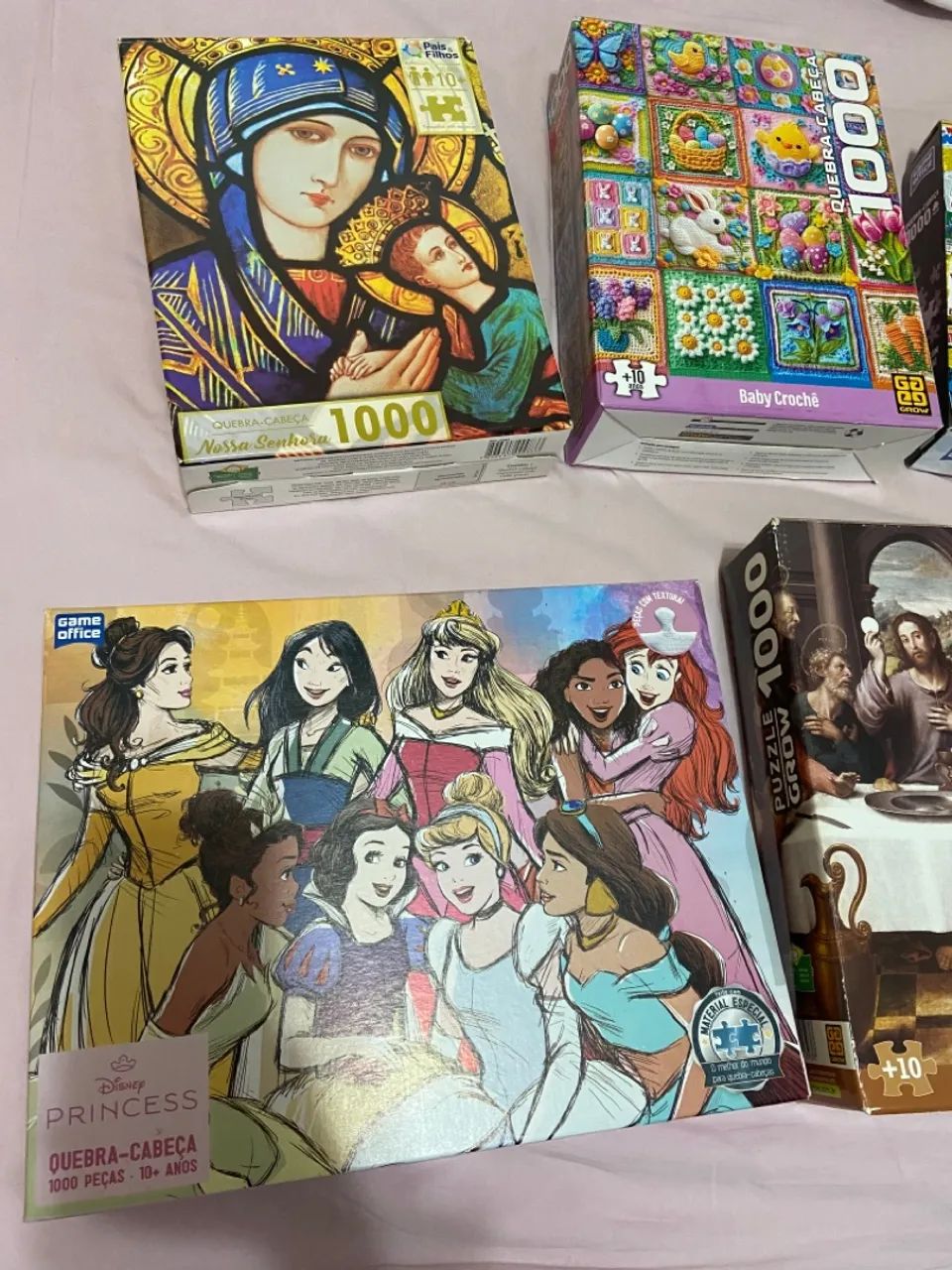 Kit quebra cabeça 1000 peças - 6 unidades - Foto 2