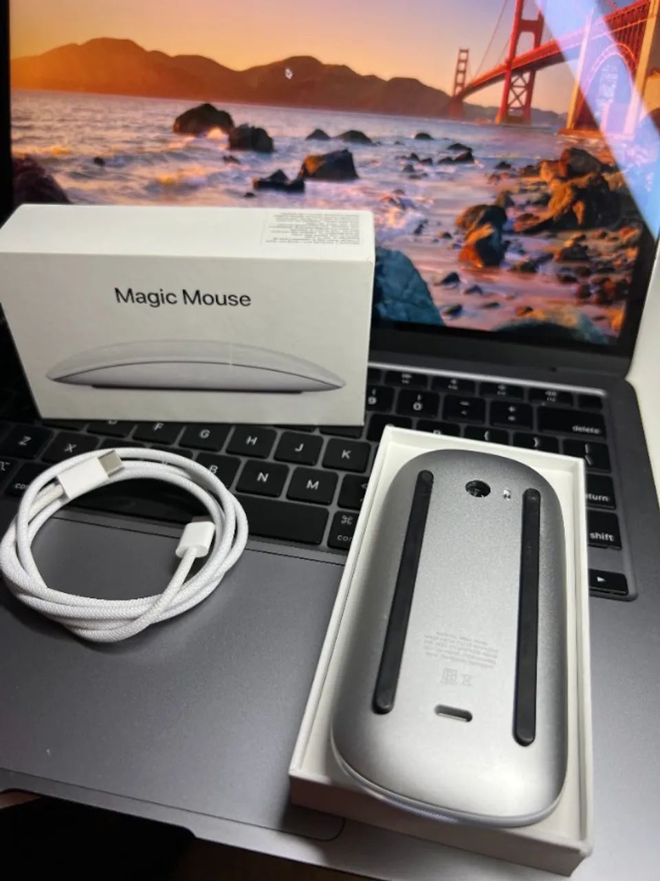 Magic Mouse Apple USB-C - A3204 - Branco - Foto 3