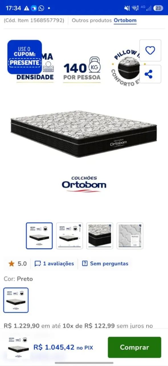 Colchão Ortobom D45 - Foto 3