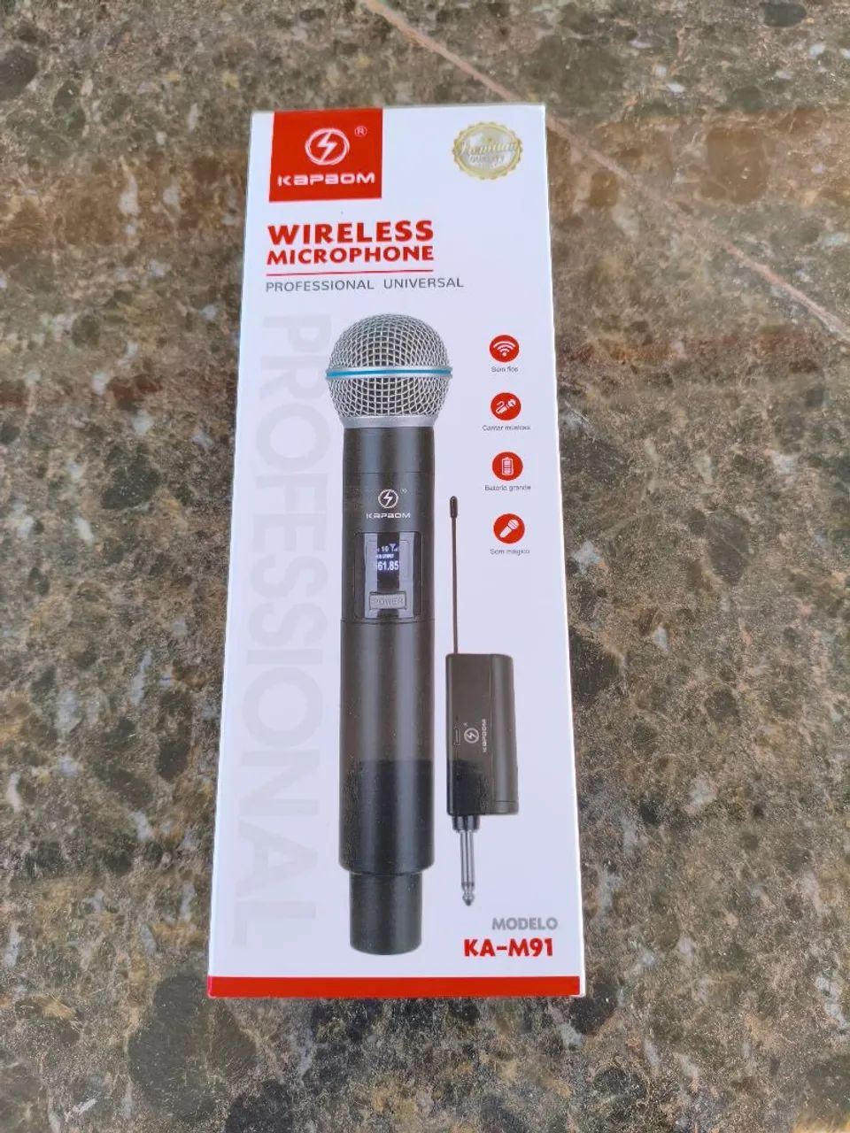 Microfone sem fio Kapbom K-M91