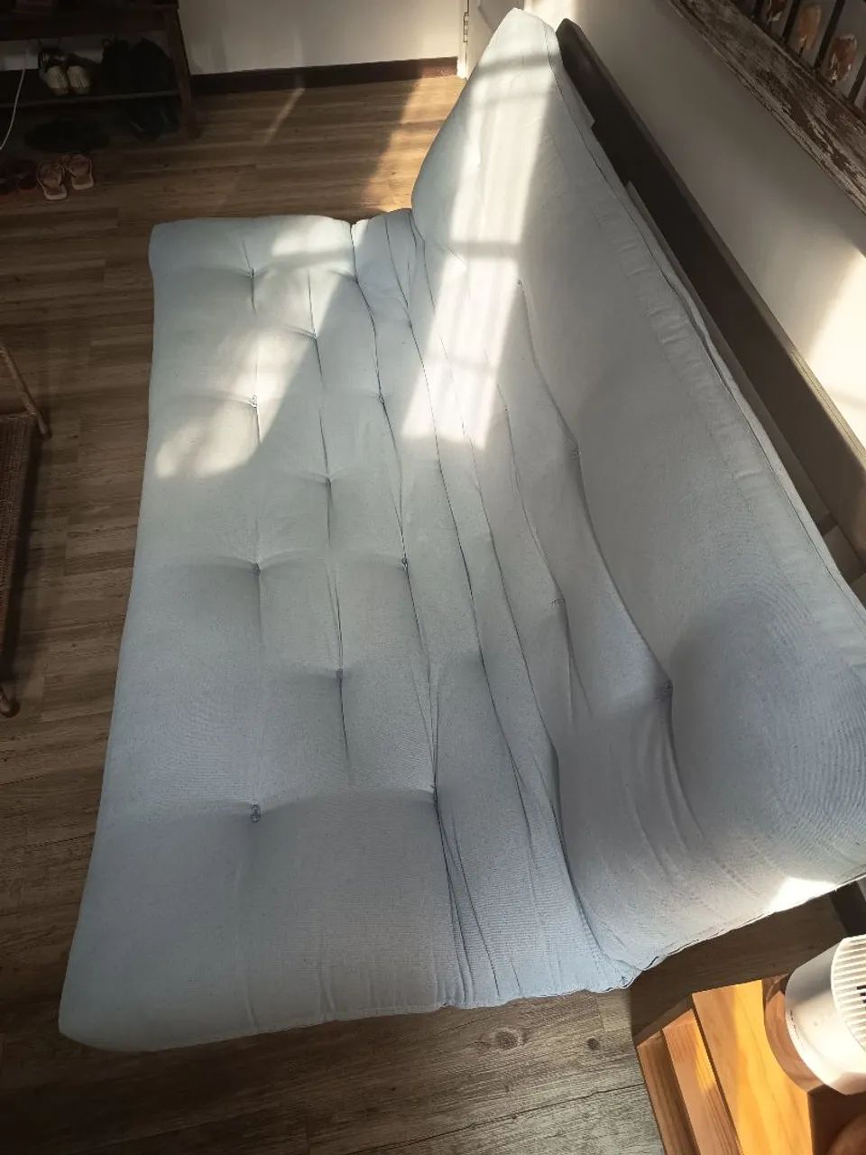 Sofá Cama Casal Azul Claro Futton Brasil - Foto 3