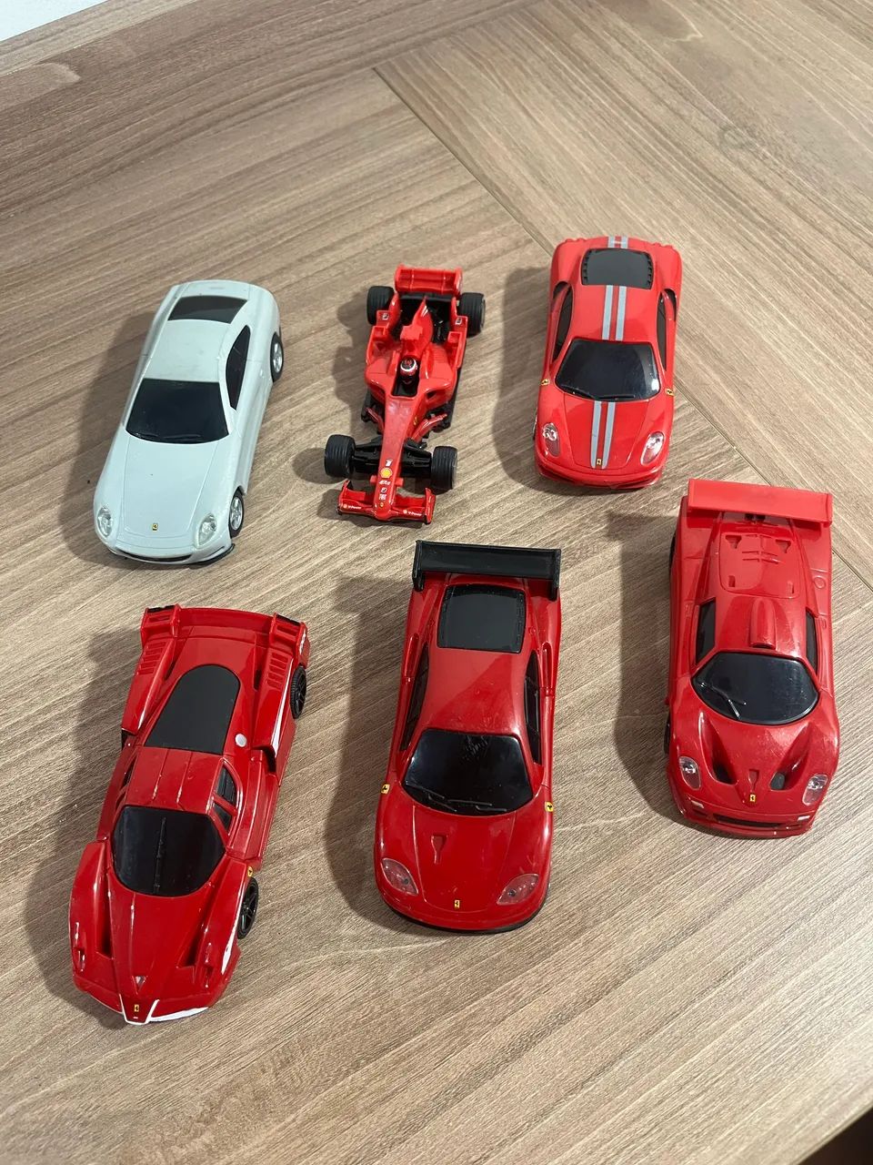 Mini coleção Ferrari Shell V-Power 6 miniaturas 1:38 - Hobbies e
