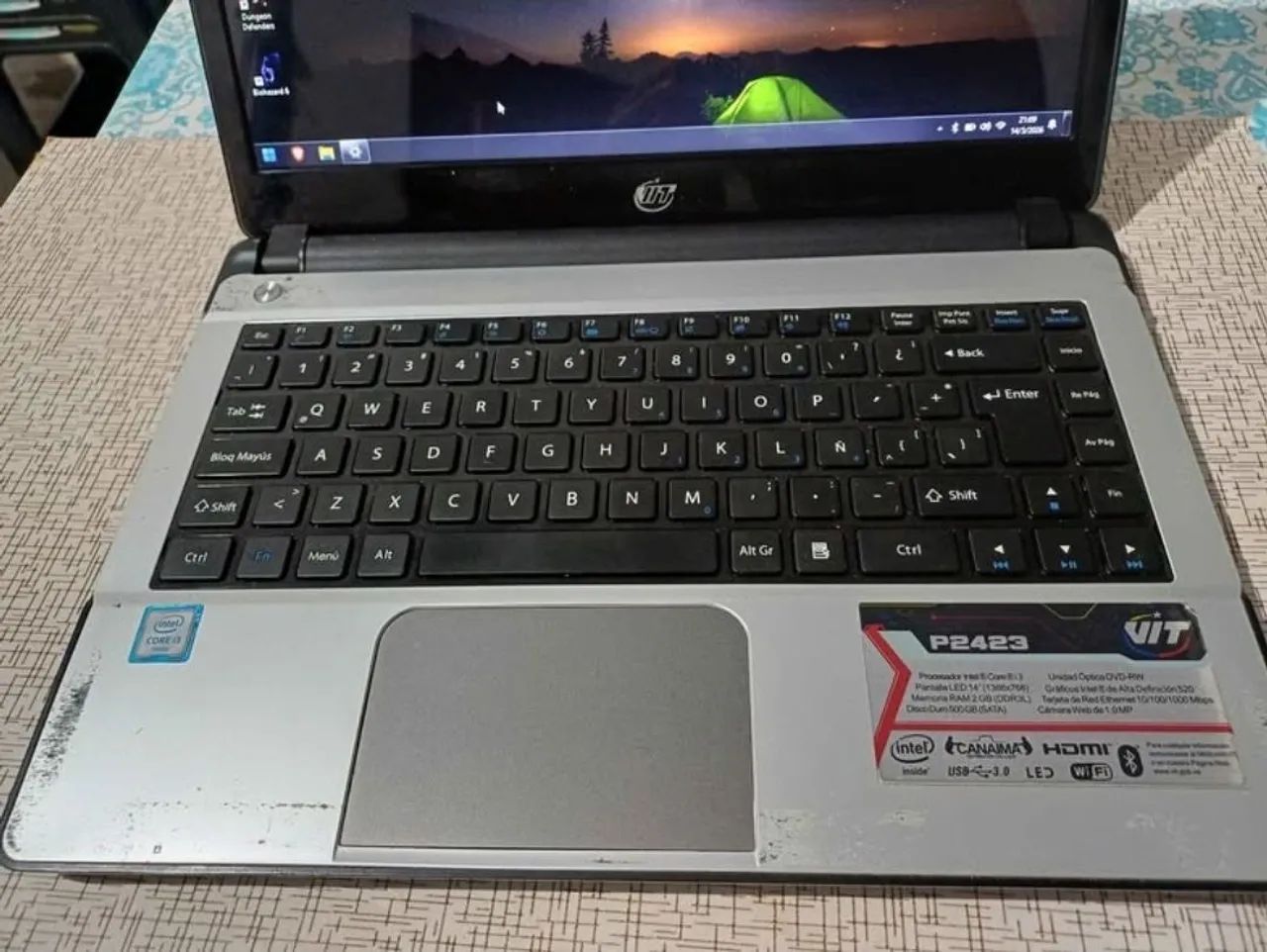 Netbook VIT P2423 / I3 6th / 8gb Ram / 500gb HDD - Foto 4