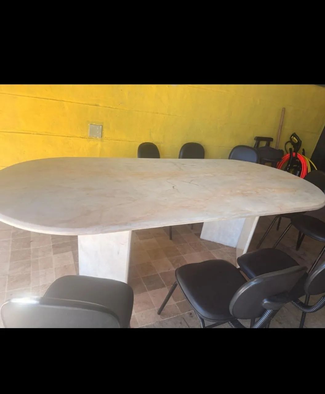 Linda mesa de mármore 