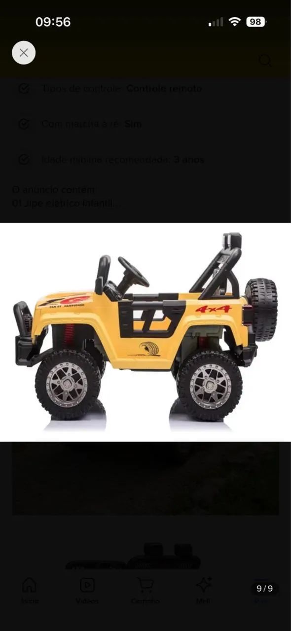 CARRO ELÉTRICO INFANTIL  - Foto 3