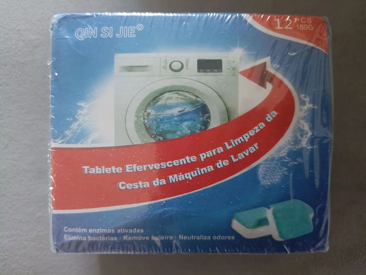 Kit 12 Pastilhas Limpa Máquina de Lavar Roupa - Limpeza Profunda Remove Odores e Resíduos. - Foto 2