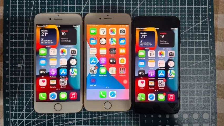 iPhone 7 ×2 +iPhone 6s /【3台まとめ売り】 Dois Iphone 7 32gb e 128gb e um 6S 16gb - Todos funcionando