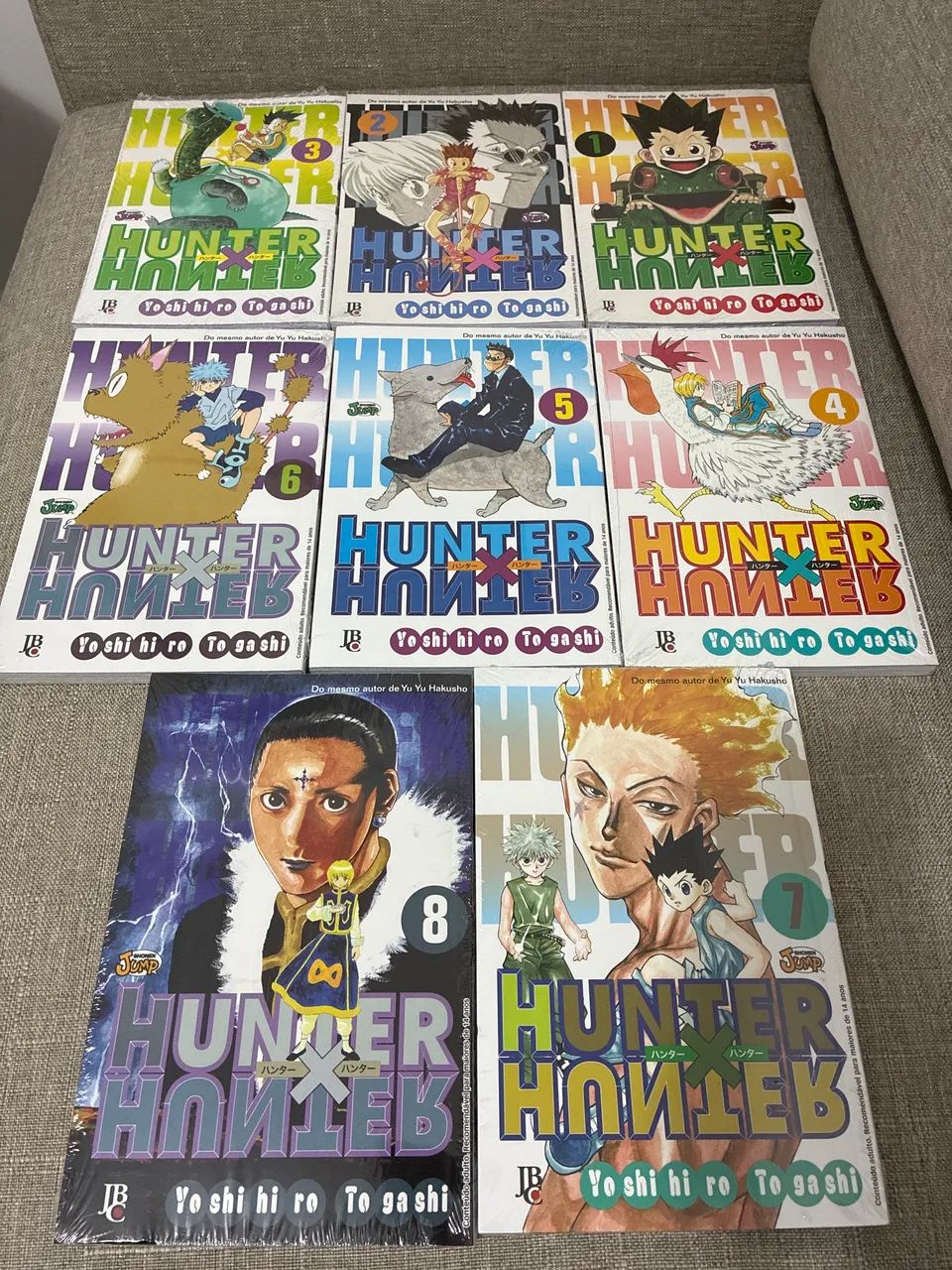 Mangás Hunter x Hunter volumes 1 ao 8 novos lacrados - Livros e