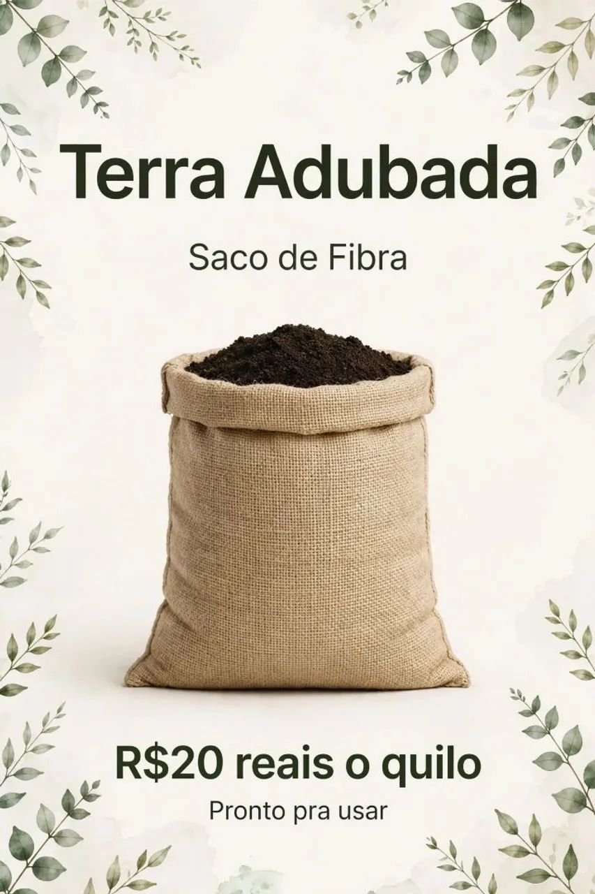 Vendo terra adubada 