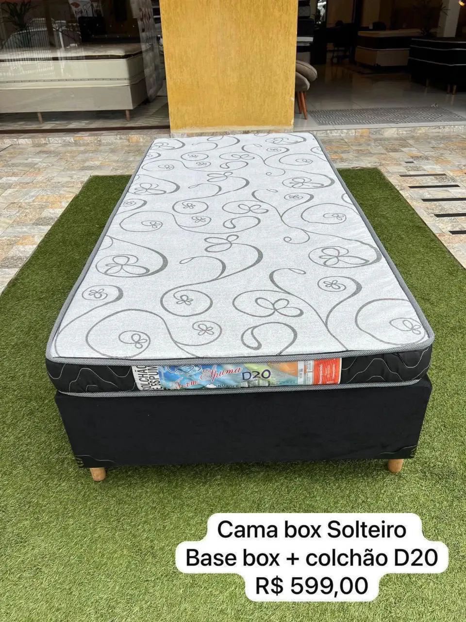 Cama box SOLTEIRO NOVA TOP DE LINHA - ENTREGO 