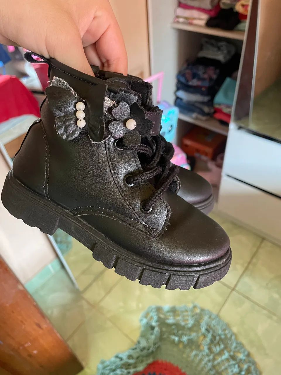 Bota coturno infantil