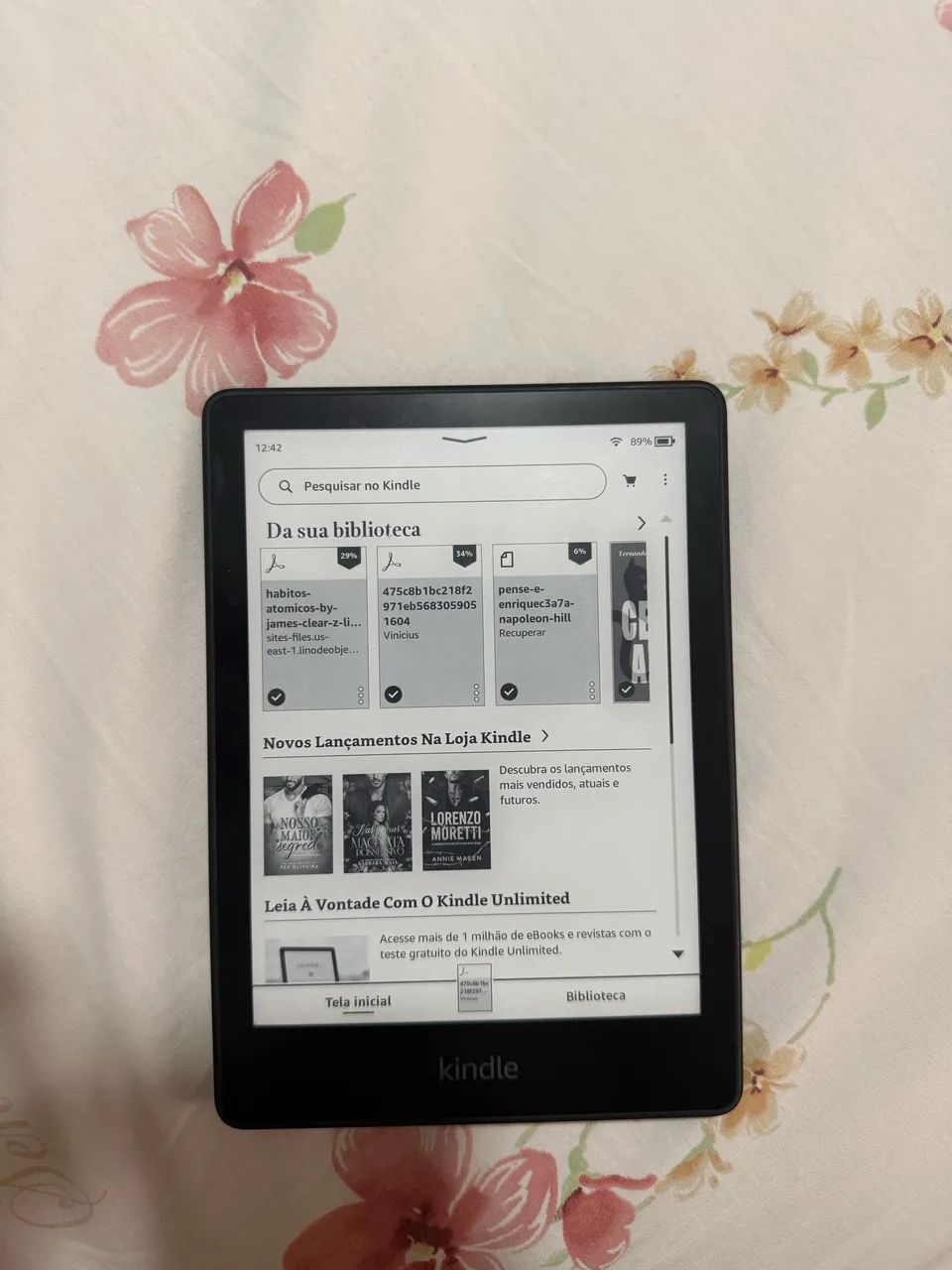Kindle Paperwhite 11ª geração, 8 GB, com tela de 6,8