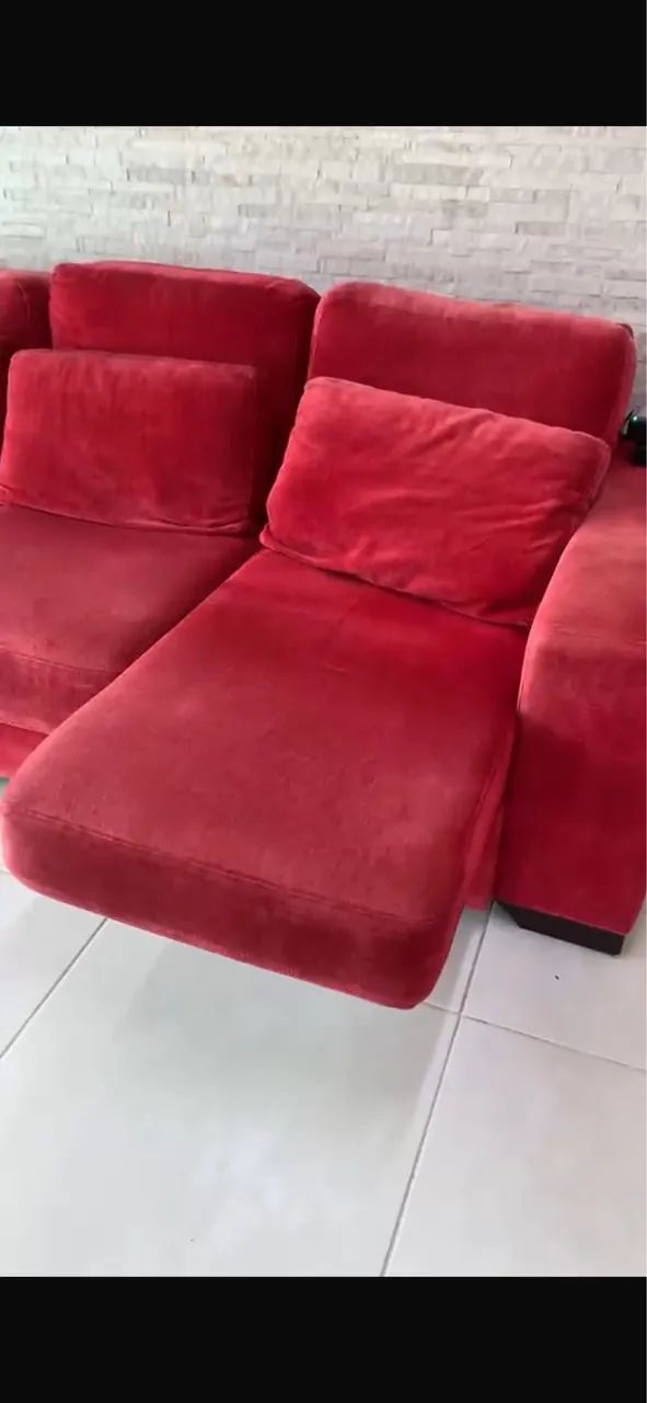 Sof á-cama Retrátil Vermelho - Foto 2