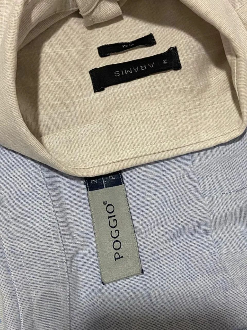 2 camisa da marca ( poggio P e Aramis M)  - Foto 3