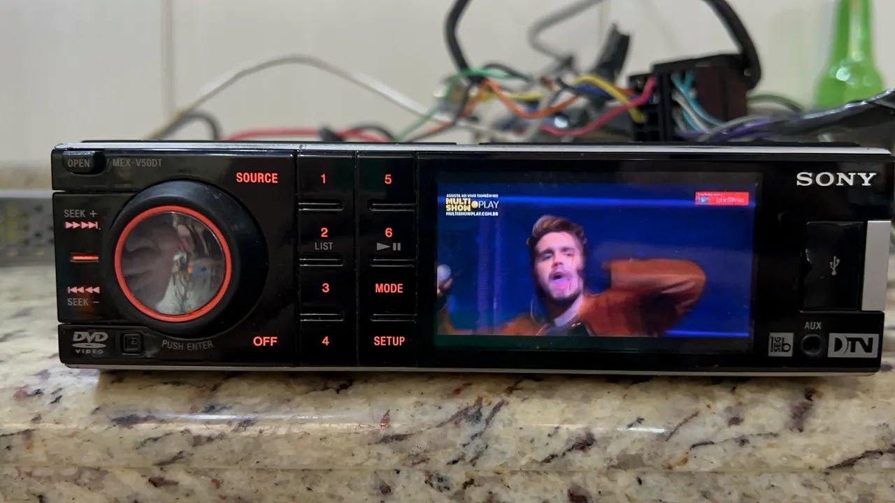 Toca Cd e dvd automotivo com USB e TV Sony mex v50dt - Foto 4