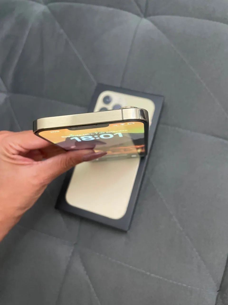 IPHONE 13 PRO MAX DOURADO 256GB - Foto 2