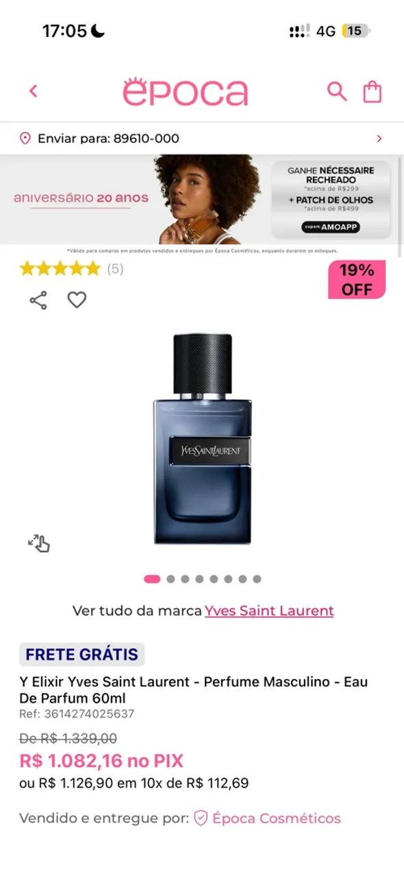 YSL Y Elixir 55ml com caixa  - Foto 3