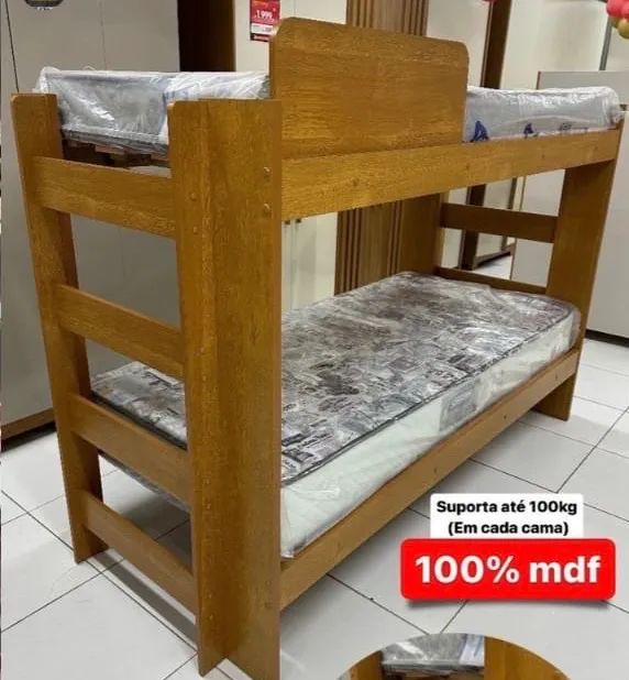Beliche de MDF - 2 camas de solteiro