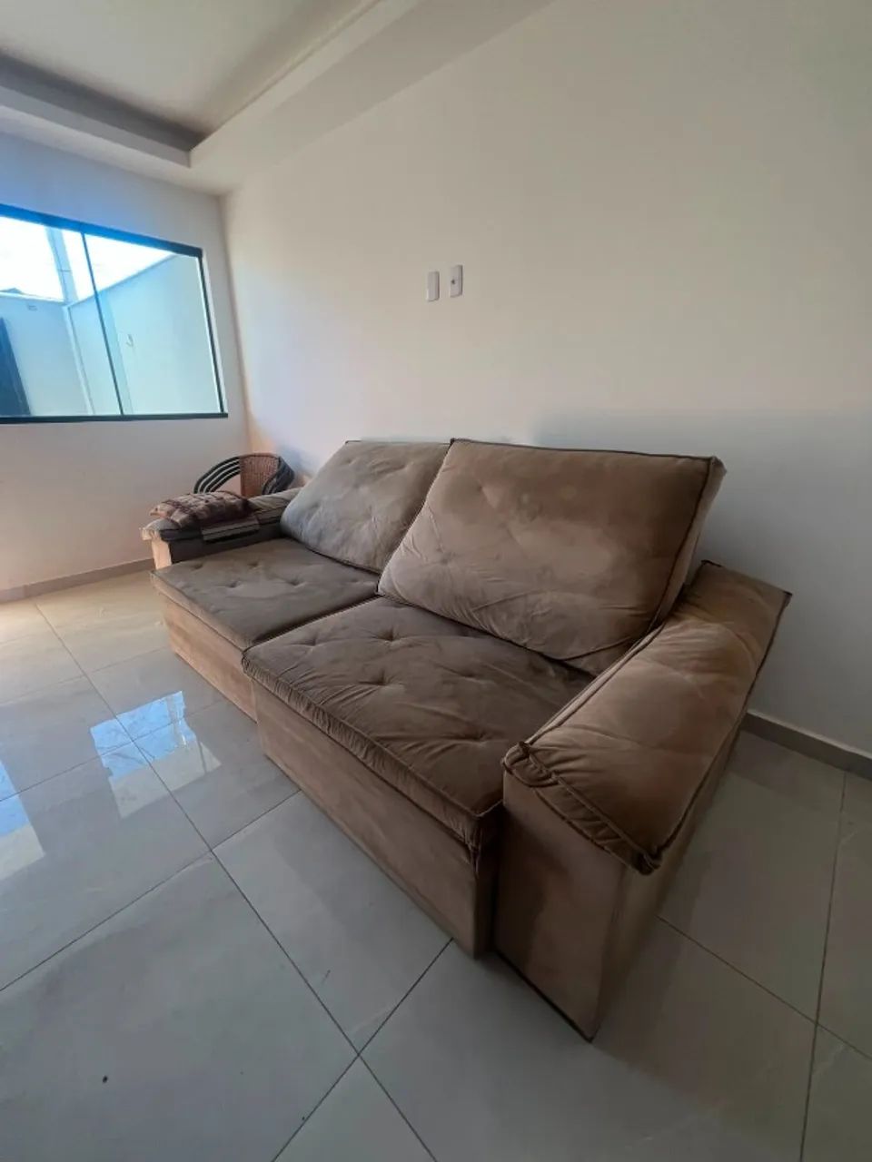 Sofá Retrátil Marrom - Super Confortável (Desapego) - Foto 3