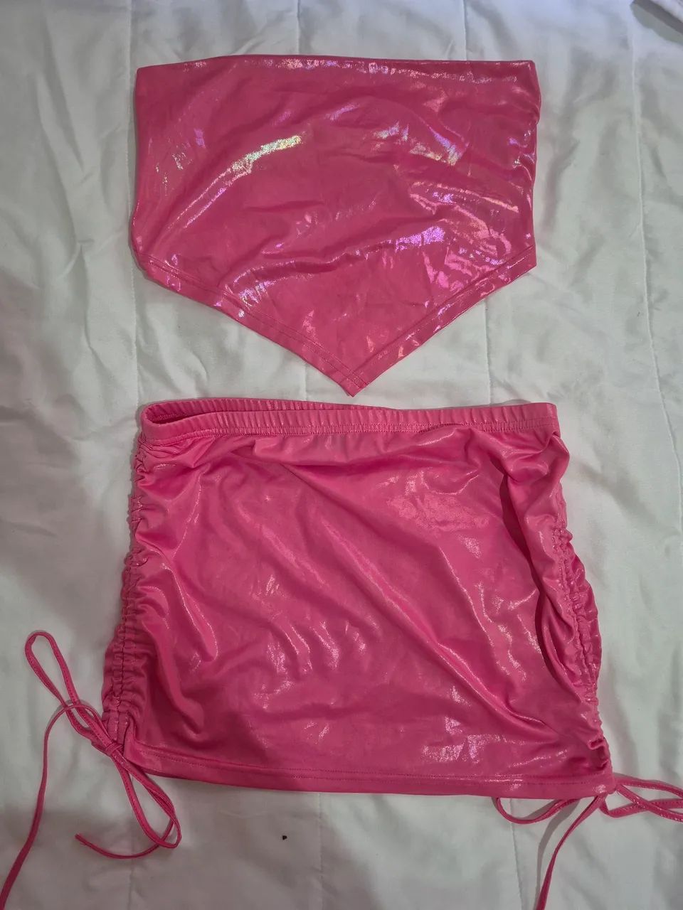 Conjunto shein pink costas nuas M