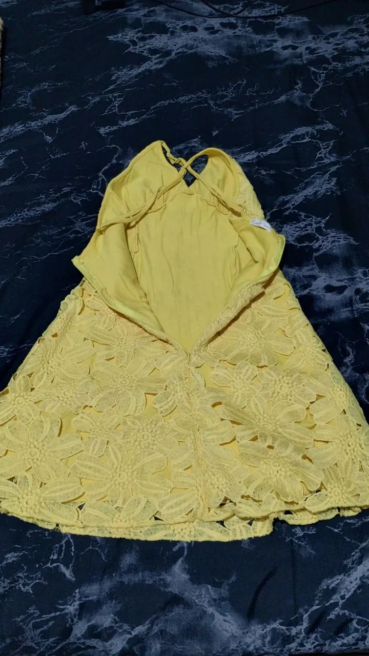 vestido (agua e opio) amarelo - Foto 3