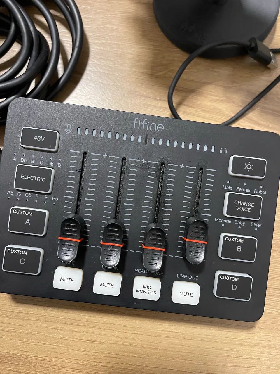 Microfone FIfine + mixer - Foto 3