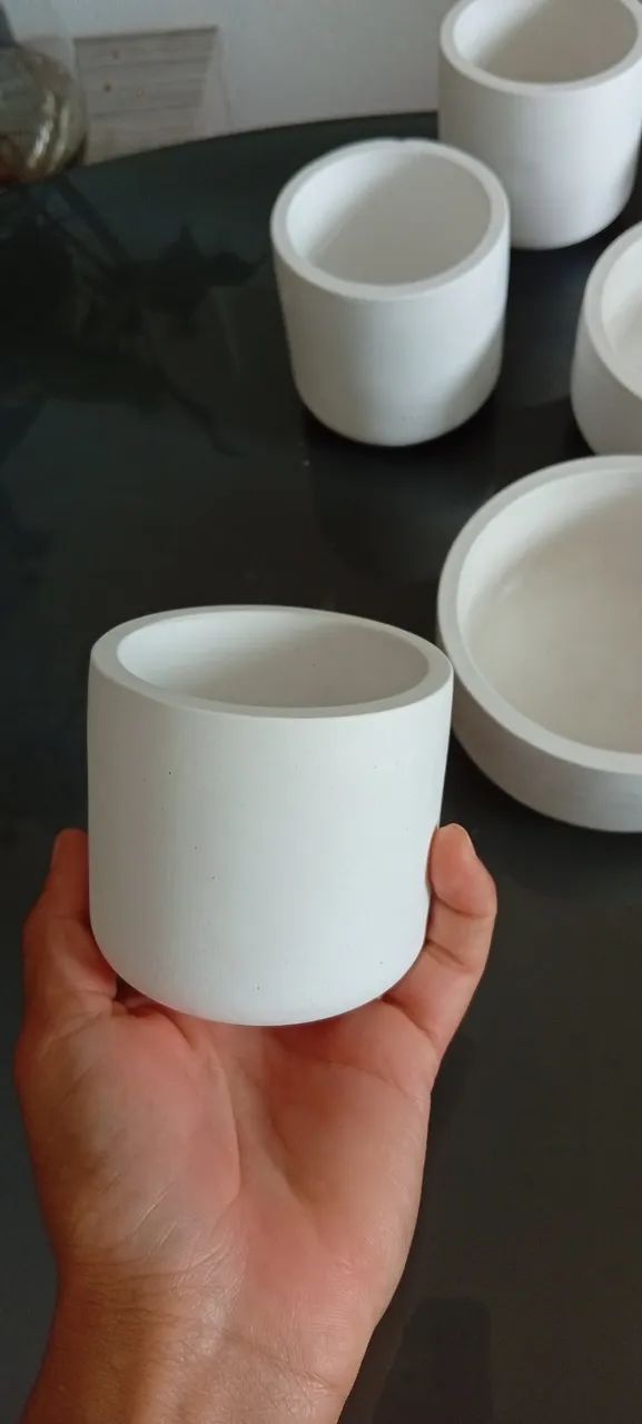 Pote Para Vela Decoração e Decopage De Gesso  - Foto 3