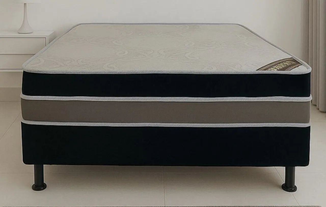 Cama Box de Casal espuma d33 