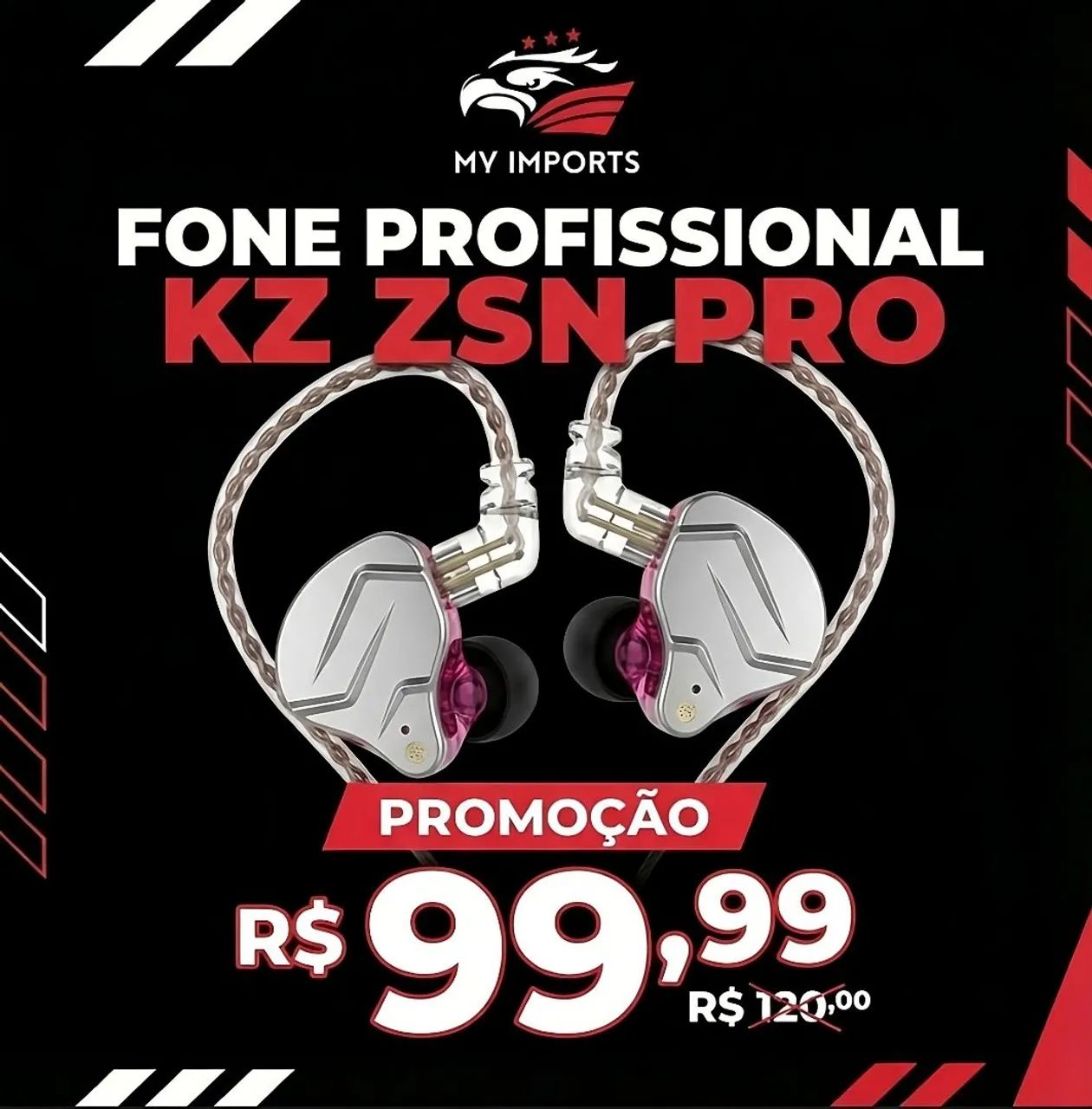 Fones Kz Profissionais Com Microfone/Sem Microfone  - Foto 4