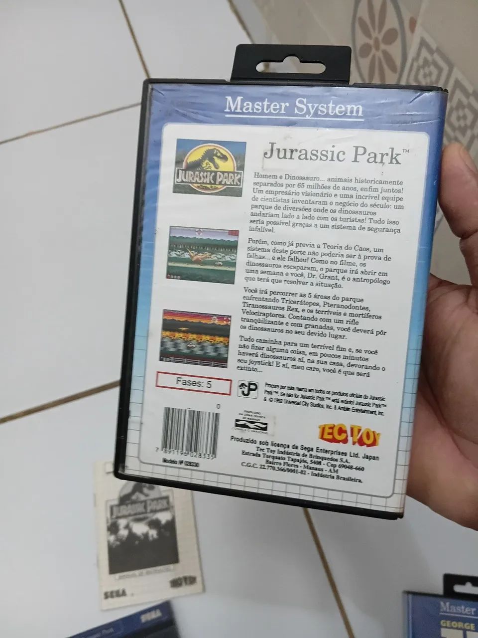Jogo Master System Jurassic Park - Foto 3
