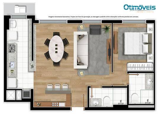 Apartamento com 2 dormitórios à venda, 56 m² por r$ 345.900,00 - santo inácio - curitiba/p - Foto 18