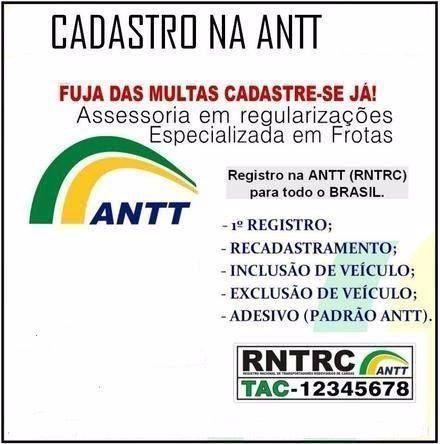 Cadastro ANTT - Pronto em 1 dia - S/ Burocracia - Serviço Rápido