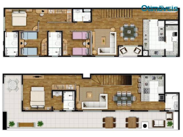 Cobertura à venda, 168 m² por R$ 926.000,00 - Cabral - Curitiba/PR - Foto 2