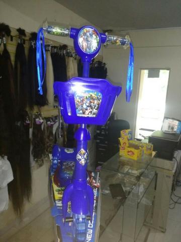 Patinete Infantil Masculino Musical C/luzes 3 Rodas