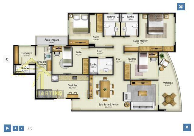 Apartamento à venda com 4 dormitórios em Jardim camburi, Vitória cod:6214 - Foto 5