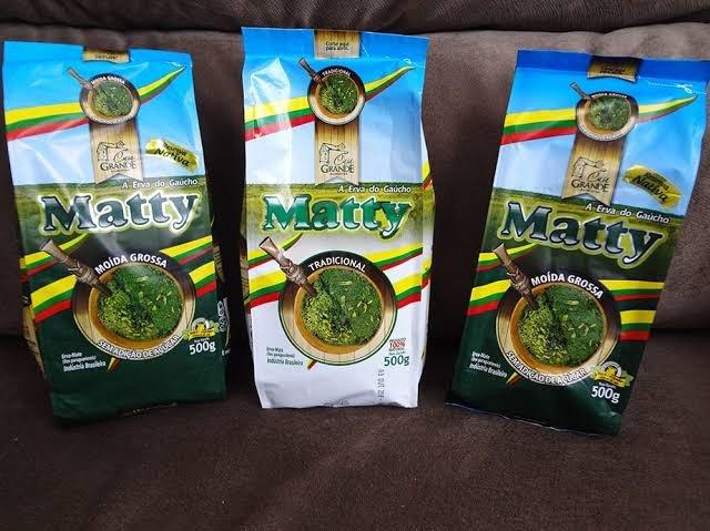 Erva matty 500g tradicional/moida da grossa