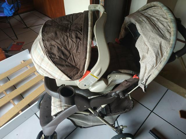 Vendo ou Troco Carrinho Graco + Bebê Conforto + Base do carro