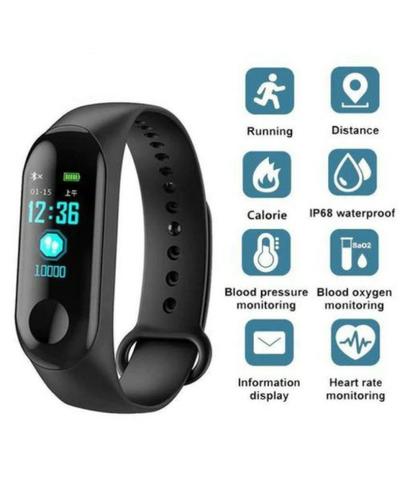 Pulseira inteligente M3, Pulseira extra Grátis 5x Sem Juros - Foto 3