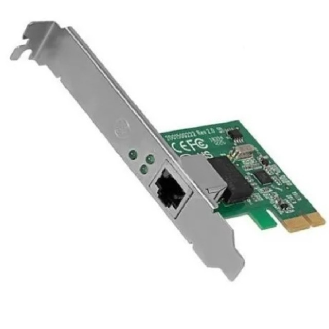 Placa De Rede Pci-e Express Lan Ethernet 100/1000 Gigabit Low Profile - Foto 2