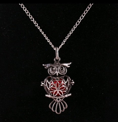 Colar com Pingente de coruja
