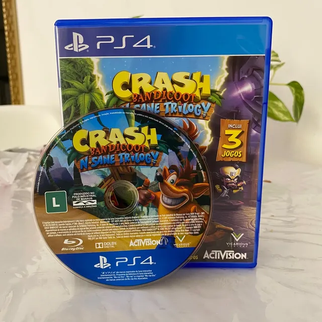 Jogo Crash Bandicoot N'sane Trilogy - PS4 (Usado) - Bragames